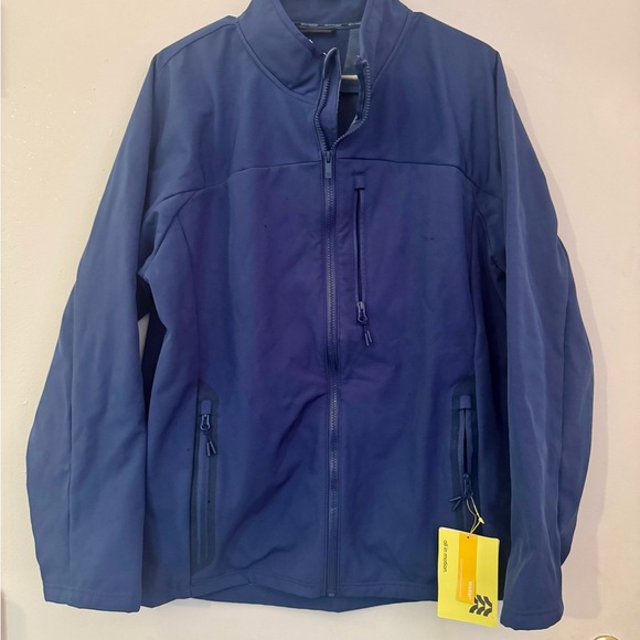 All In Motion Soft Shell Fleece Blue Jacket - Picture 3 of 4